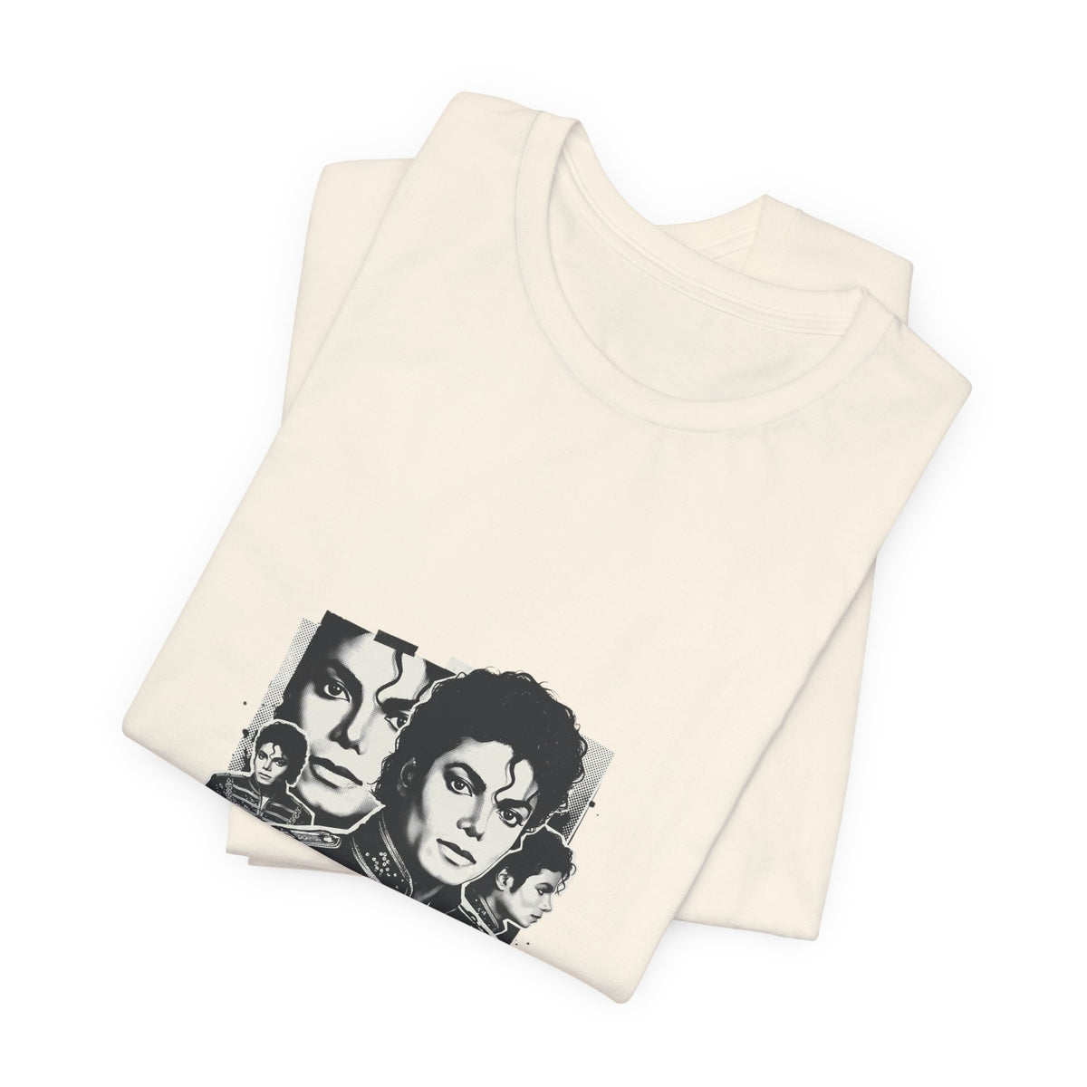 Retro Pop Star Portrait Tee — Michael Jackson Graphic T-Shirt