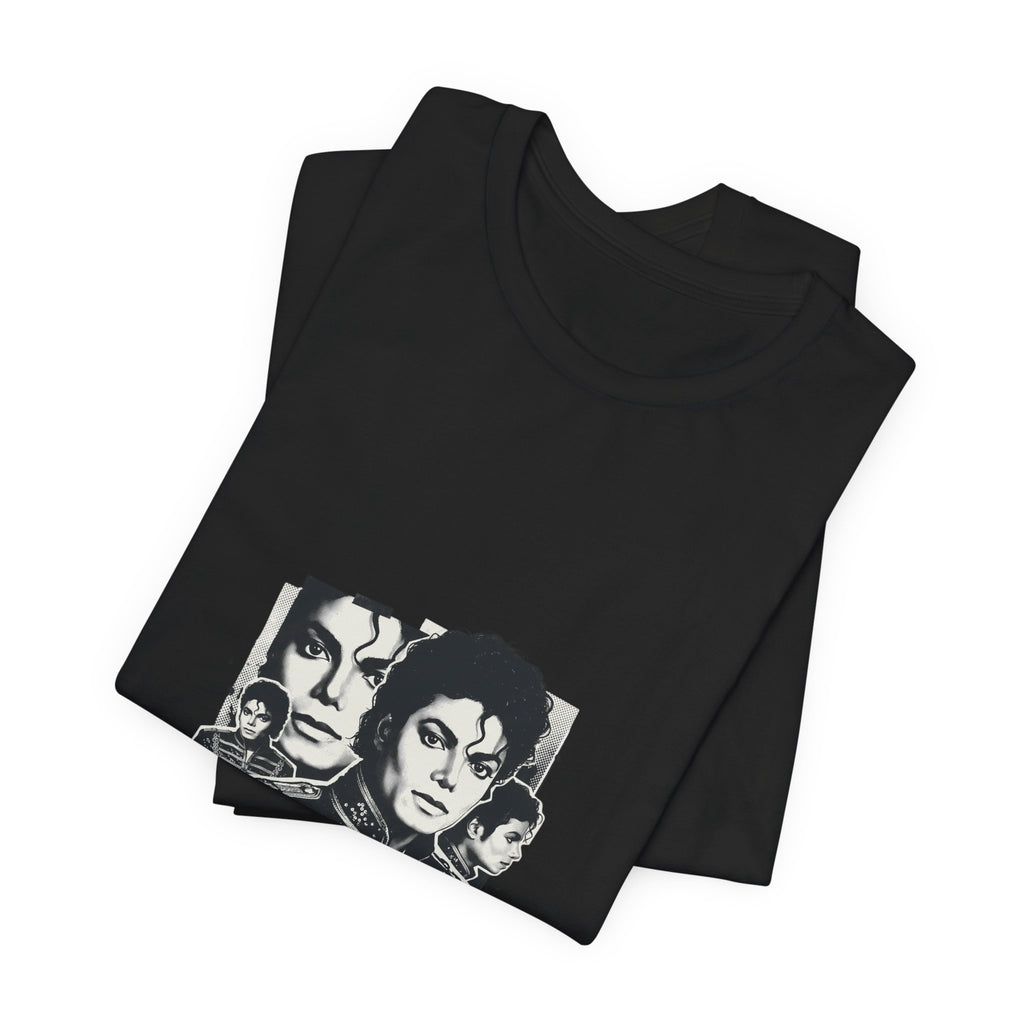 Retro Pop Star Portrait Tee — Michael Jackson Graphic T-Shirt