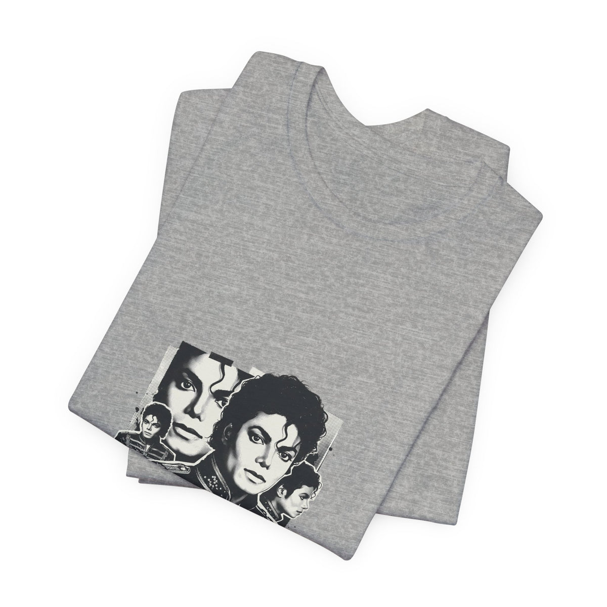 Retro Pop Star Portrait Tee — Michael Jackson Graphic T-Shirt