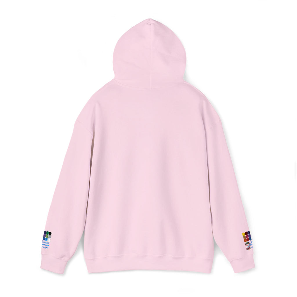Floral Heart Hoodie — Delicate Wildflower Chest Print