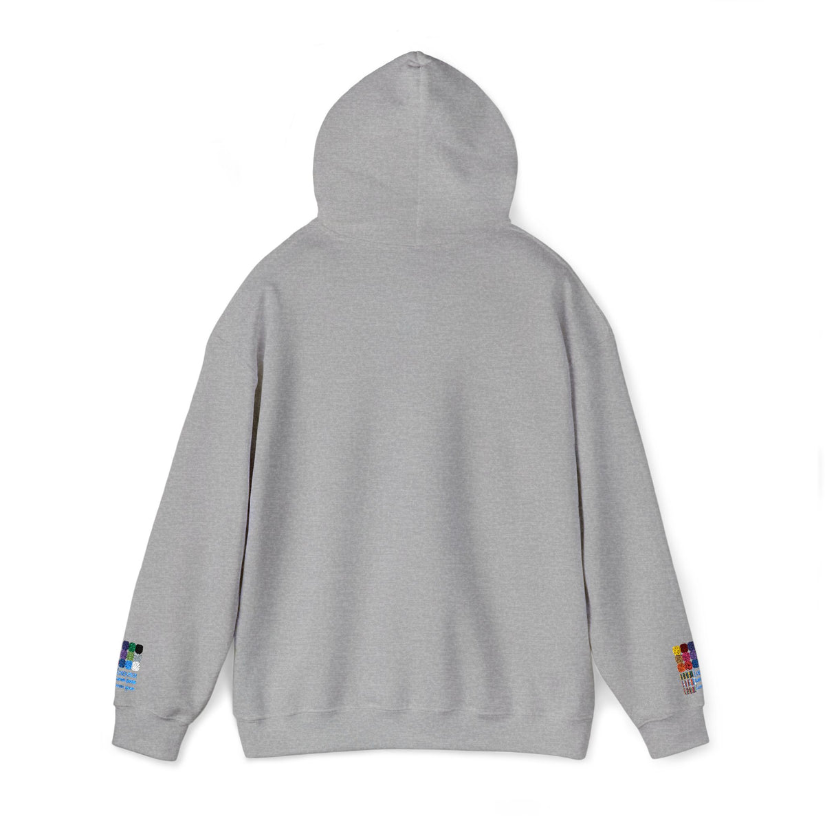 Floral Heart Hoodie — Delicate Wildflower Chest Print