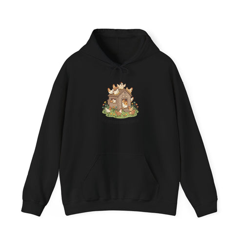 Chic Chicken Coop Hoodie — 'I'm With The Chicks' Cute Farmhouse Pullover