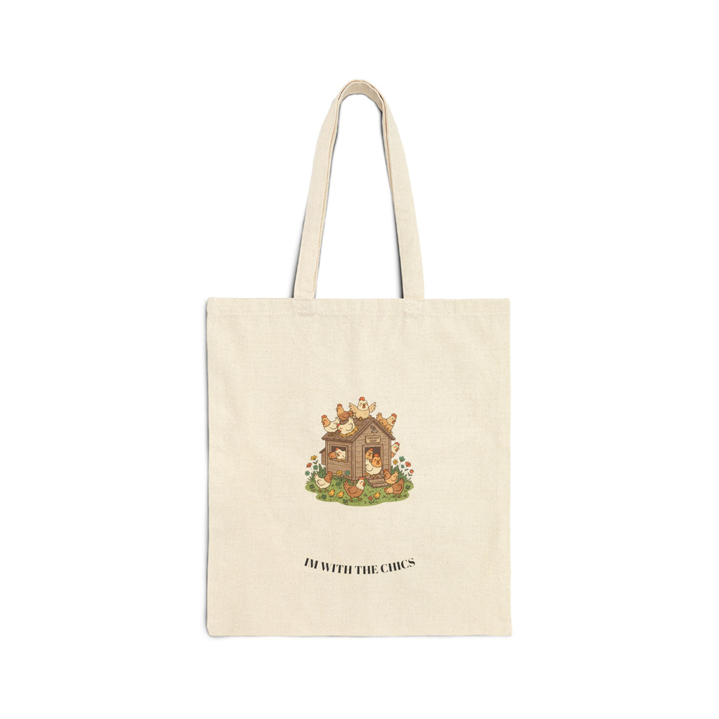 Canvas Tote Bag — 'How Sweet the Home' Cottage Illustration Eco Shopper