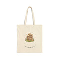 Canvas Tote Bag — 'How Sweet the Home' Cottage Illustration Eco Shopper