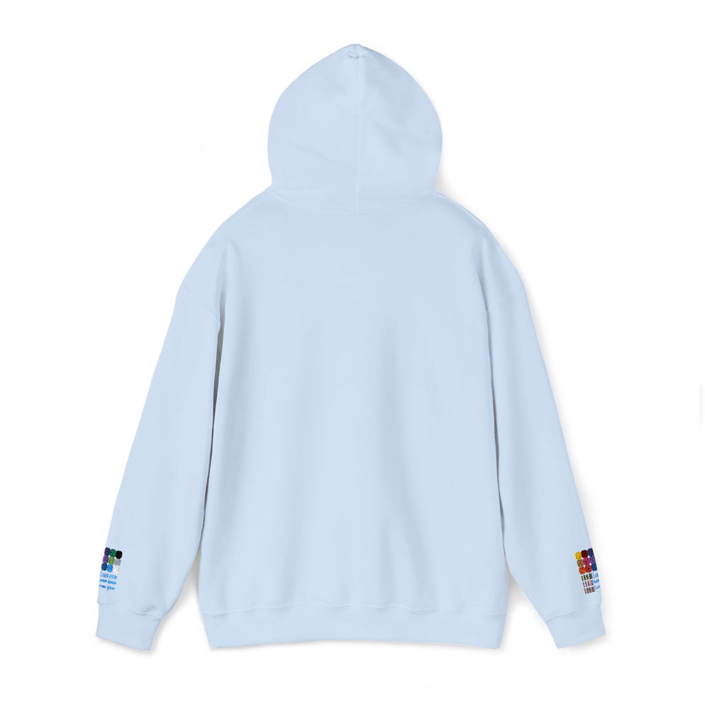 Floral Heart Hoodie — Delicate Wildflower Chest Print