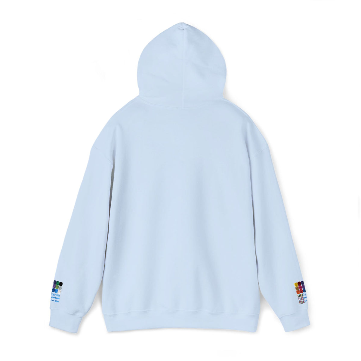 Floral Heart Hoodie — Delicate Wildflower Chest Print