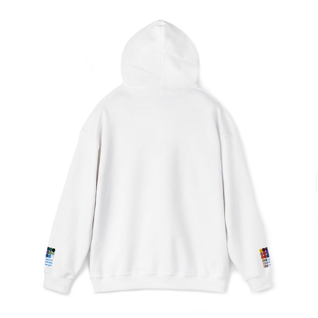 Floral Heart Hoodie — Delicate Wildflower Chest Print