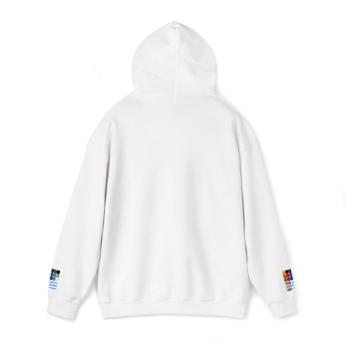 Floral Heart Hoodie — Delicate Wildflower Chest Print