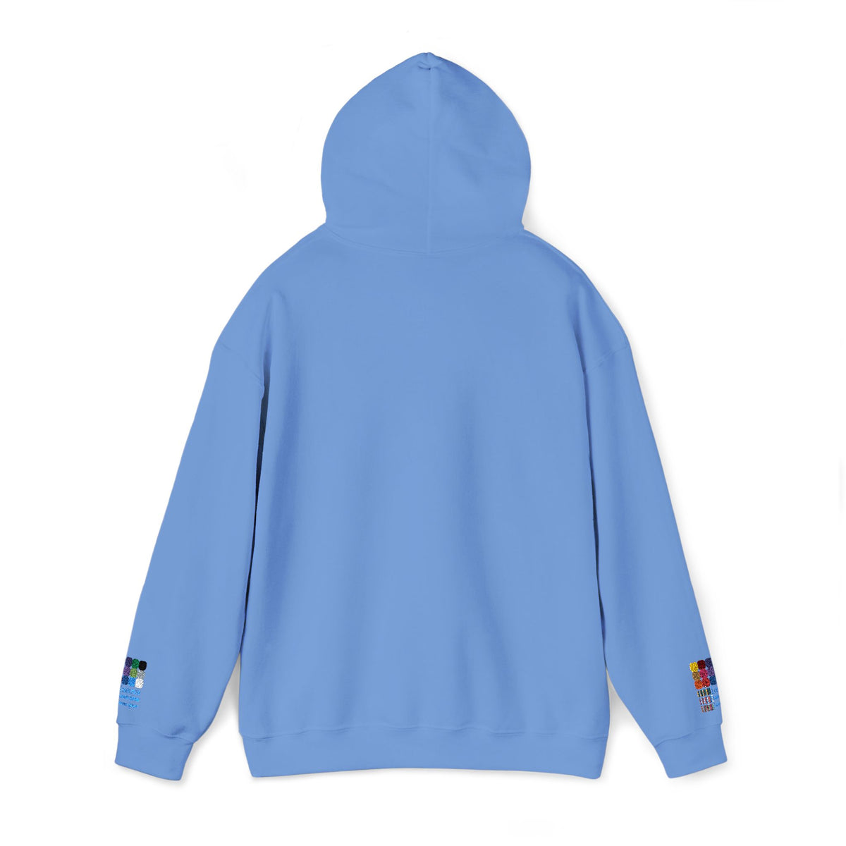 Floral Heart Hoodie — Delicate Wildflower Chest Print