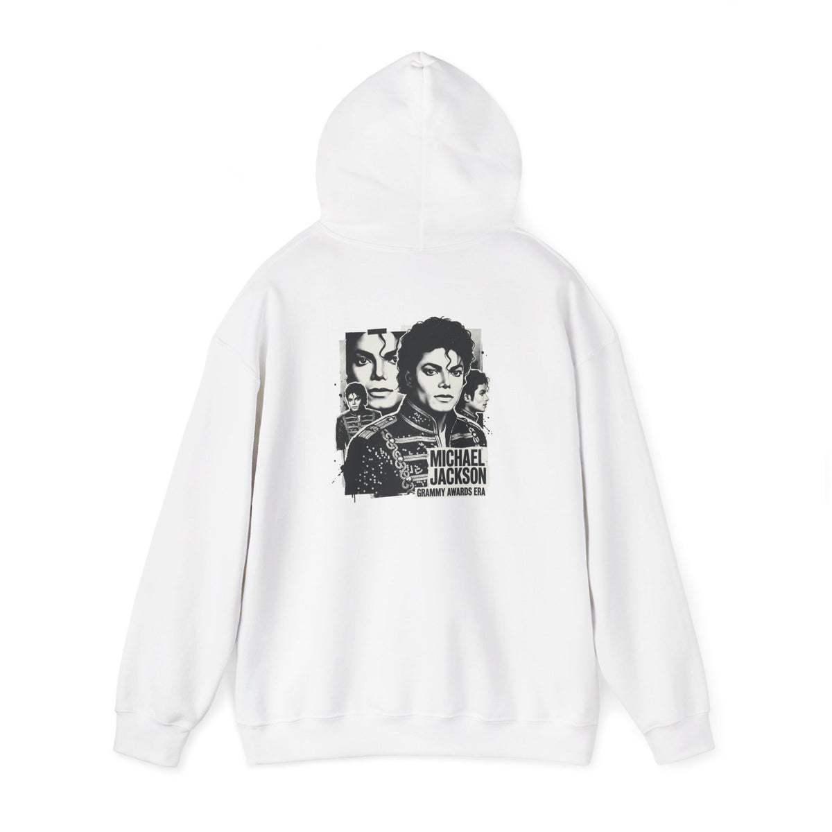 Michael Jackson Collage Hoodie – Retro Pop King Graphic Sweatshirt