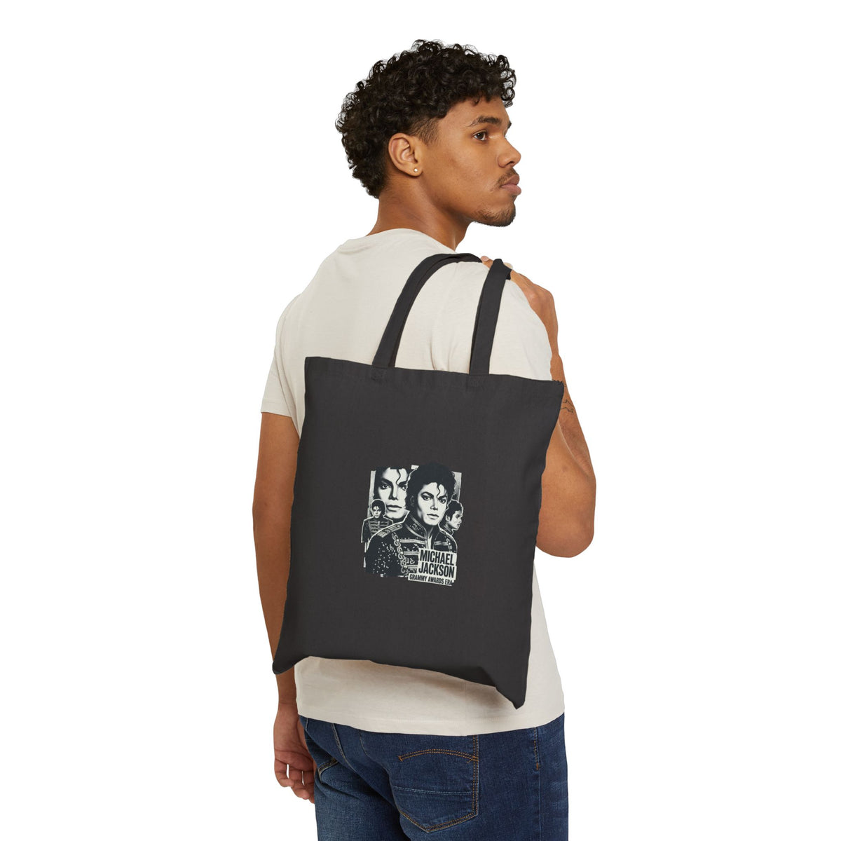 Michael Jackson Tribute Tote Bag - Vintage Pop Icon Canvas Shopper