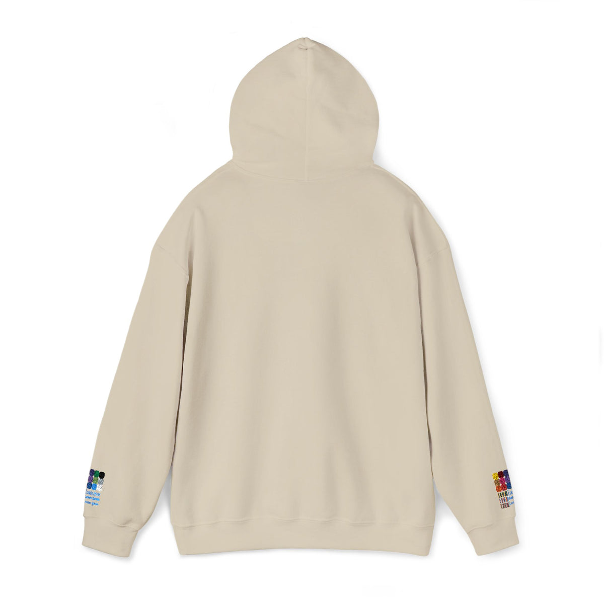 Floral Heart Hoodie — Delicate Wildflower Chest Print